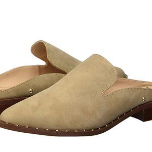 Sam Edelman Lewellyn Oatmeal Suede Stud Mules